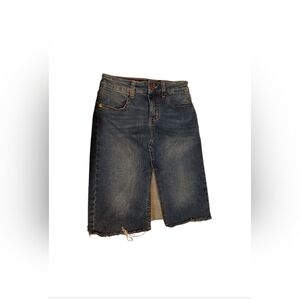 Justice Jean Pencil w Slit Skirt with Built in Shorts, Girls Size 8